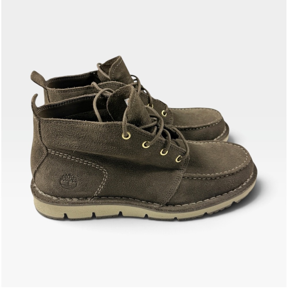 Timberland Westmore Mid Lace Chukka Mens 8 Canteen Suede Moc Toe Boots NEW